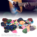 Miniatyrbilde 7 av 8: 100 stk gitarplekter Universal musikkinstrument deler tilbehør fargerik 0,71 mm