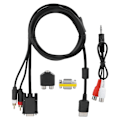 Miniatyrbillede 1 af 5: VGA-kabel i høj opløsning med adapter til lydkonvertering til Sega Dreamcast DC