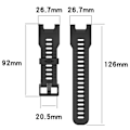 Miniatyrbild 3 av 5: Silikonersättningsband för Amazfit T Rex Smartwatch Mjukt andningsbart armband Installationsverktyg