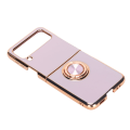 Miniatyrbild 1 av 5: Smartphone skyddande fodral bil magnetisk telefonfodral med 360 graders rotation finger loop stativ för Z Flip 3
