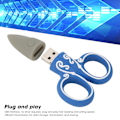 Miniatyrbild 7 av 8: USB-minne Flash Drive Tecknade Saxar U Disk Plugin Portabel Datalagringsenhet (128GB)