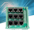 Miniatyrbild 1 av 8: 9-vägs buss-kort stabil överföring högeffektiv kompakt design terminal block breakout-kort för utrustning