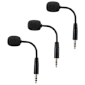 Miniatyrbillede 2 af 5: 3 stk. 3,5 mm jacks justerbar fleksibel udvidet mini mikrofon til computer mobiltelefon