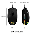 Miniatyrbild 6 av 6: Precision Gamingmus med 6000 DPI-sensor, anpassningsbar Light Sync RGB för förbättrad visuell upplevelse, programmerbara knappar för anpassade kommandon, knapp