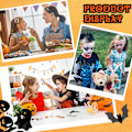 Miniatyrbild 4 av 7: Söta hårnålar med pumpa-spöke-rosett-hårspännen, Halloween-dekoration för flickors håraccessoarer till festen