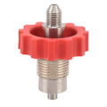 Miniatyrbild 2 av 8: Vattenlösning för boskap, CO2-adapter i rostfritt stål, för automatisk dricknippel för grisar, röd, G5/8 till 7/16-20 port, sömlös integration