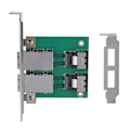 Miniatyrbillede 1 af 5: Dual Mini SAS 36P-26P SFF8087 til SFF-8088 Server Adapter Board 8088-8087 Konverter PCI Bracket