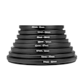 Miniatyrbillede 2 af 2: 8 stk. Metal Step Up Ringe Universal Linsefilter Adapter Sæt 49-52-55-58-62-67-72-77-82mm