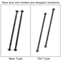 Pikkukuva 1 / 2: 2 kpl 101 mm metalliset koiranluun vetoakselit FS 53633 / 51805 / 51806 1/10 mittakaavan RC-autoon (musta)