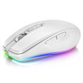 Miniatyrbild 1 av 6: Gamingmus med trippelläge, programmerbara knappar, ergonomisk design för intensiva spelsessioner, professionell gamingmus med RGB LED-bakgrundsbelysning för