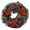 Miniatyrbilde 1 av 5: Idena 30138 - Julekrans med 10 LED varm hvit, med 6 timers timer