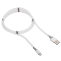 Miniatyrbild 2 av 5: 1m/3,3ft magnetisk absorption mjuk datakabel bärbar Micro Usb snabbladdningskabel