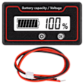 Miniatyrbild 1 av 5: Batterimätare Ljuslarm LCD-display Säker Batterikapacitet Spänningsmätare för Elfordon 12‑84V