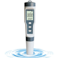 Miniatyrbild 1 av 5: Bärbar pH-mätare för hydroponiska system, digital salthaltsmätare med mångsidig 5-i-1-funktionalitet, kompakt design för pooler och akvarier
