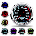 Miniatyrbillede 1 af 5: Universal Vandtemperaturmåler Temperaturmåler 7 Farve LED Display 52mm 12V W/Sensor 40-140℃