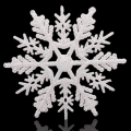 Miniatyrbilde 1 av 5: Stort sett med 5 hvite glitrende snøfnugg 12\" Chri