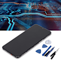 Miniatyrbild 1 av 8: Skärmersättning LCD-skärm Touch Digitizer Assembly för Samsung Galaxy A10S med ram