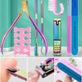 Miniatyrbild 1 av 2: 7 st Manikyrverktyg Kit Nagelverktyg Set Multifunktionella Professionella Rostfria Stål Nagelvård Verktyg