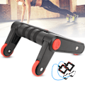 Miniatyrbillede 5 af 5: Hjemme Multifunktionel Rulle Træning Mavemuskel Træner Push-up Integreret Muskel Stum Antiskid Med Trækrem Fitnessudstyr