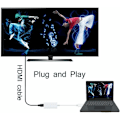 Miniatyrbild 3 av 5: Enkel multimedieexpansion, Mini Displayport till HDMI-adapter som erbjuder dynamisk synkronisering och ljudstöd, idealisk för att effektivisera din