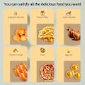 Miniatyrbild 3 av 5: Bakplåtspapper, 100 st Non Stick Bakplåtspapper, Förskurna bakplåtspapper för ugn Airfryer 8x12 tum
