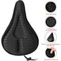 Miniatyrbild 2 av 7: Ergonomiskt 3D Gel Cykelsadelöverdrag, Universell Passform För De Flesta Cyklar, Extra Mjuk Memory Foam Vaddering Med Andningsbart Lycra Tyg Och Halkskydd