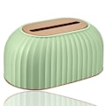 Miniatyrbild 1 av 5: Servettbehållare - fjäderlyftande servettpappershållare med bred öppning, servettbehållare/organisatör för badrum sovrum vardagsrum, 8,8 x 5,4