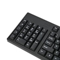 Miniatyrbilde 4 av 5: 109-tasters venstrehånds tastatur USB kablet 2 HUB tastatur forretningshusholdningstastatur for Windows XP 7 8 10
