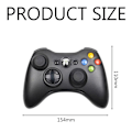 Miniatyrbild 5 av 5: Snygg trådlös handkontroll för Xbox 360, ergonomisk design med asymmetriskt grepp säkerställer bekvämt spelande, integrerad headsetport för sömlös anslutning
