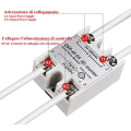 Miniatyrbilde 4 av 5: Enfasig SSR-40DA 40A spenningsrelé for likestrøm til vekselstrøm