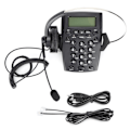 Miniatyrbillede 1 af 5: HT800 Call Center kablet telefon med omnidirektionel mikrofon headset egnet til kontor og hjem