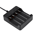 Miniatyrbillede 5 af 5: 4 Slots Batterioplader Til 18650 Genopladelig Lithiumbatteri EU-stik