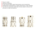 Miniatyrbillede 1 af 2: 4 stk. M til N RF messing 50ohm koaksial koncentrisk adapter konnektorsæt