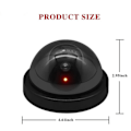 Miniatyrbild 3 av 5: Låtsasövervakningskamera, Ökad säkerhet med batteridrift och enkel installation för inom- och utomhusbruk, Simuleringslins CCTV Dome-kamera för