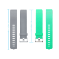 Miniatyrbilde 2 av 4: 2-pak myke silikonreimerstatninger for Fitbit Charge 2