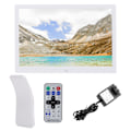 Miniatyrbild 1 av 8: Multimedia Digital Fotoram, 15-tums LED-skärm med Justerbara Inställningar och Lagringsutökning, Pekskärm och Fjärrkontroll för Vardagsrum