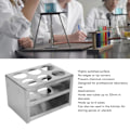Miniatyrbillede 3 af 5: Reagensglasstativ i rustfrit stål 304, 6 huller, 3 lag, laboratoriestativ til 32 mm rør
