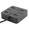 Pikkukuva 3 / 5: Hub USB3.0 Splitter 4-in-1 -telakka-asema 4-porttinen monikäyttöinen kannettava lisälaite laajennukseen
