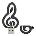 Miniatyrbillede 1 af 5: 32G Musikalsk Note USB Flash Drive Høj Hastighed USB3.0 Pendrive Memory Stick til Win98/ME/2000/XP