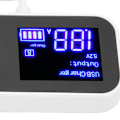 Miniatyrbild 6 av 8: Bil laddare Multi USB Laddningsstation 8 Port Snabb PD QC 3.0 Typ C Port Telefon Hub med LCD Display
