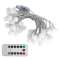 Miniatyrbild 2 av 5: 40LED Globe Ball String Lights 6M USB Dekorativa Hängande Ljus med 8-Läge för Inomhus Utomhus Varm Ljus