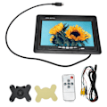 Miniatyrbillede 2 af 8: Bakkamera Monitor Støtteskærm Roterende 2 AV Indgang 7 Tommer TFT Farverig LCD Monitor til Bil DVD Overvågningskamera