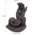 Miniatyrbilde 6 av 8: Buddha hånd foss røkelse brennere røyk foss moderat størrelse tilbakeløp røkelse holder for soverom studier kontorer