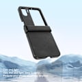 Miniatyrbild 6 av 8: Fodral för Oppo Find N2 Flip i syntetiskt läder, ultratunt, stöttåligt mobilskydd för Oppo Find N2 Flip, svart