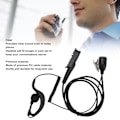 Miniatyrbild 4 av 5: G-formad öronmussla PU-kabel Walkie Talkie-öronmussla med mikrofon PTT för XPR3500e XPR3300 XPR3000 XPR3300e XPR3500 XIR P6620