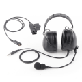Miniatyrbilde 2 av 8: Heavy Duty Hodetelefon U94 PTT 7.1mm Støyreduksjon Hodetelefon for Hytera PD600 PD602 PD605 PD662 PD665 X1p X1e