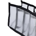 Miniatyrbillede 4 af 5: Mesh BH-opbevaringsboks Multifunktionel Foldbar Skuffeskiller til Undertøj Trusser Strømper 7 Celler Sort