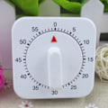 Miniatyrbild 8 av 8: Visuell Matlagnings Timer, Högljudd Mekanisk Kökstimer Utan Batterier, Enkel Enfärgad Design För Matlagning, Bakning, Tidshantering