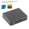 Pikkukuva 3 / 5: HDMI-muunnin HDMI-sovitin 1 tulo 2 lähtö HDMI-jakaja Kytkin Hub 3D 1080p-kaapeli