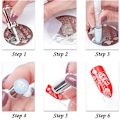 Miniatyrbillede 3 af 5: Dobbelt Hoved Neglestempel, Silikonestempel Gelé, Transparent